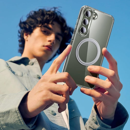 For Samsung Galaxy S23+ 5G Transparent Frosted MagSafe Phone Case by buy2fix