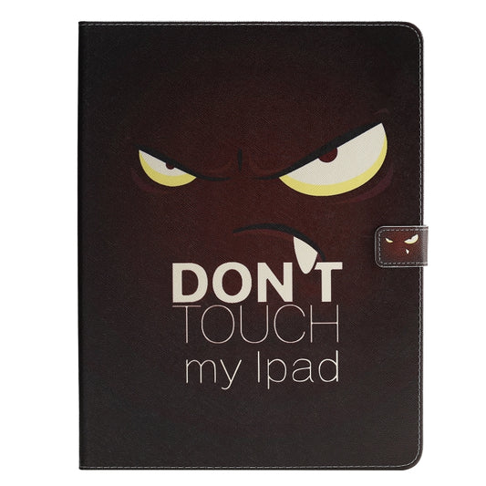 For iPad Pro 12.9 (2020) Colored Drawing Horizontal Flip Leather Tablet Case with Holder & Card Slot & Wallet(Eye) - iPad Pro 12.9 (2020) Cases by buy2fix | Online Shopping UK | buy2fix