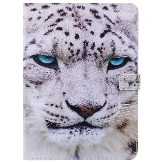 For iPad Pro 11 (2020) Colored Drawing Horizontal Flip Leather Tablet Case with Holder & Card Slot & Wallet(White Leopard) - iPad Pro 11 (2020) Cases by buy2fix | Online Shopping UK | buy2fix