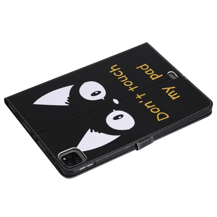 For iPad Pro 11 (2020) Colored Drawing Horizontal Flip Leather Tablet Case with Holder & Card Slot & Wallet(Cat Ears) - iPad Pro 11 (2020) Cases by buy2fix | Online Shopping UK | buy2fix