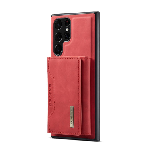 For Samsung Galaxy S23 Ultra 5G DG.MING M2 Series 3-Fold Multi Card Bag + Phone Case(Red) by DG.MING