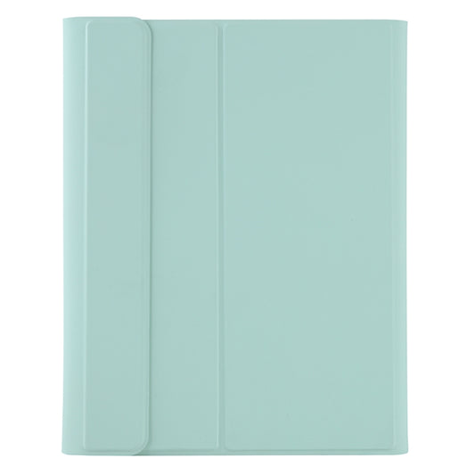 T11B 2020 For iPad Air 4 / Air 5 / Pro 11 inch 2022 / 2021 / 2020 / 2018 TPU Candy Color Ultra-thin Bluetooth Keyboard Tablet Case with Stand & Pen Slot(Light Green) by buy2fix