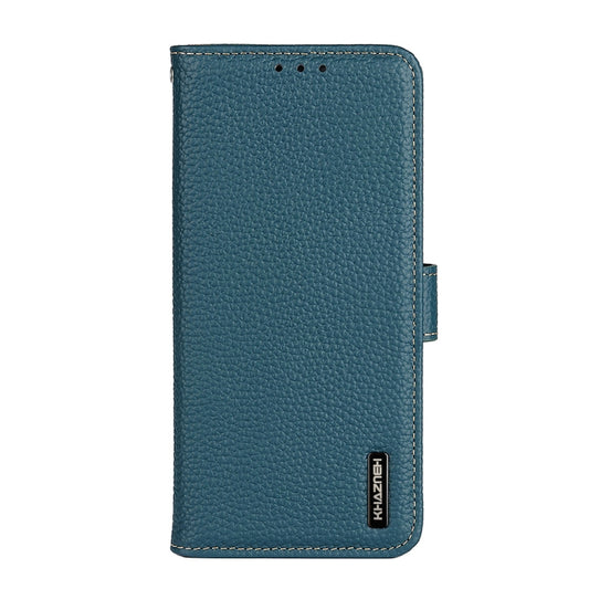 For Sony Xperia 1 IV KHAZNEH Litchi Genuine Leather Phone Case(Green) - Sony Cases by buy2fix | Online Shopping UK | buy2fix