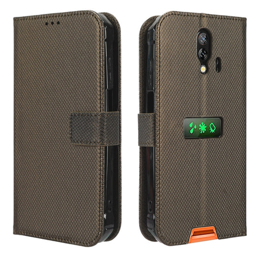 For Blackview BV7200 Diamond Texture Leather Phone Case(Brown) by buy2fix