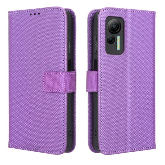 For Ulefone Note 14 Diamond Texture Leather Phone Case(Purple) by buy2fix