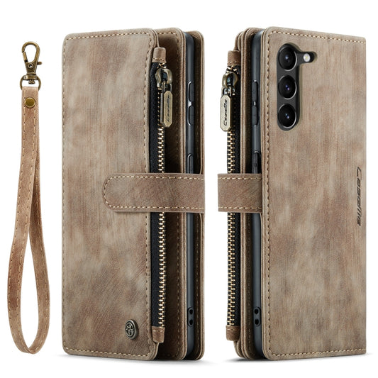 For Samsung Galaxy S23 5G CaseMe C30 Multifunctional Leather Phone Case(Brown) by CaseMe