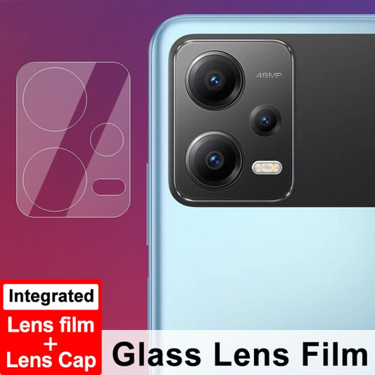 For Xiaomi Redmi Note 12 5G India / Poco X5 5G imak Integrated Rear Camera Lens Tempered Glass Film by imak