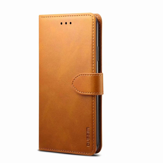 For Huawei Honor 9X GUSSIM Business Style Horizontal Flip Leather Case with Holder & Card Slots & Wallet(Khaki) - Honor Cases by GUSSIM | Online Shopping UK | buy2fix