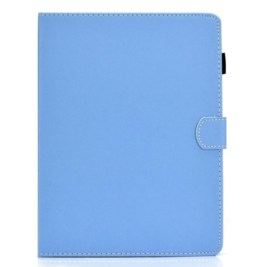 For 10 inch Solid Color Tablet PC Universal Magnetic Horizontal Flip Leather Case with Card Slots & Holder(Blue) - 10 - 11 inch by buy2fix | Online Shopping UK | buy2fix