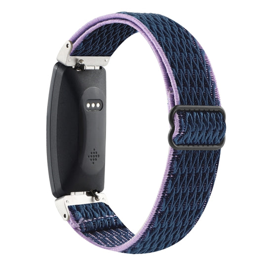 For Fitbit Inspire 2 Buckle Wave Braided Nylon Watch Band(Indigo Blue) by buy2fix
