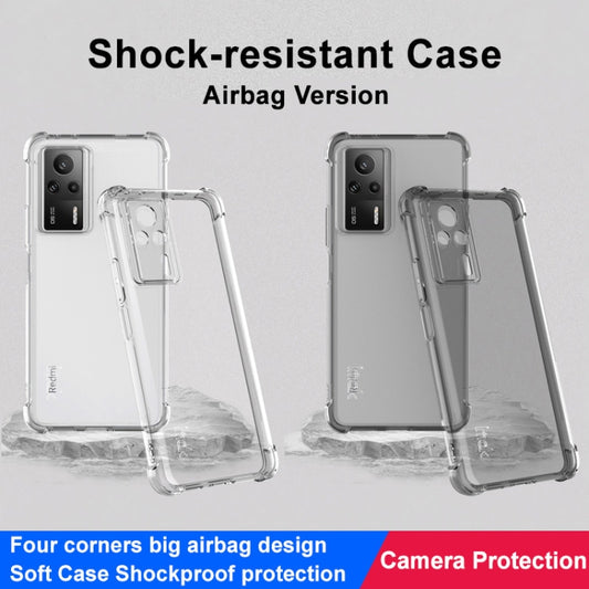 For Xiaomi Redmi K60E 5G imak Shockproof Airbag TPU Phone Case(Transparent) by imak