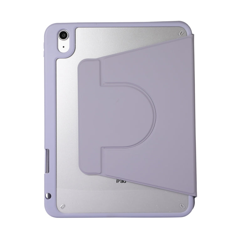 2 in 1 Acrylic Split Rotating Leather Tablet Case For iPad Air 13 2025 / 2024 / iPad Pro 12.9 2022 / 2020 / 2021 / 2018(Lavender) - iPad Pro 12.9 (2022/2021) Cases by buy2fix | Online Shopping UK | buy2fix