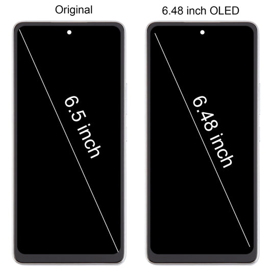For Samsung Galaxy A53 5G SM-A536 6.48 inch OLED LCD Screen Digitizer Full Assembly with Frame (White) - LCD Screen by buy2fix | Online Shopping UK | buy2fix