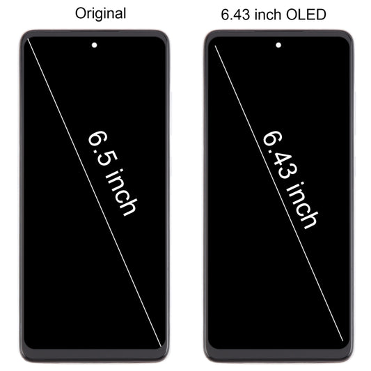 For Samsung Galaxy A52 4G SM-A525 6.43 inch OLED LCD Screen Digitizer Full Assembly with Frame (Blue) - LCD Screen by buy2fix | Online Shopping UK | buy2fix