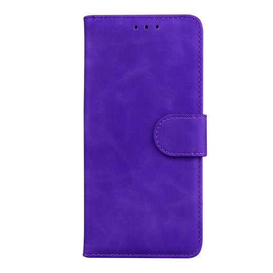 For OnePlus 11 Skin Feel Pure Color Flip Leather Phone Case(Purple) by buy2fix