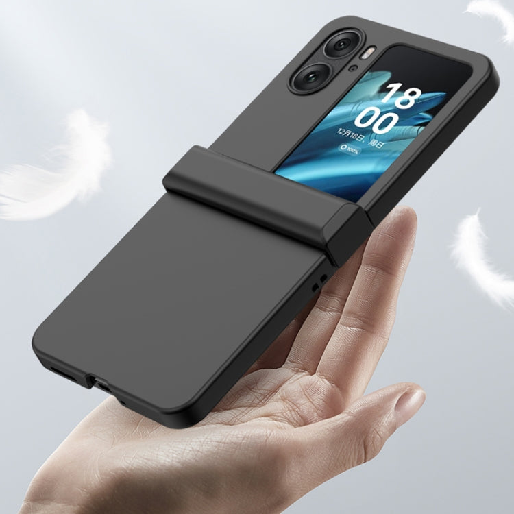 For OPPO Find N2 Flip Three-stage Skin Feel PC Phone Case with Hinge(White) by buy2fix