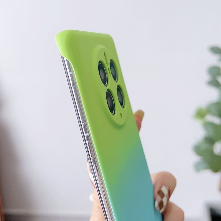 For Huawei P40 Pro Frameless Skin Feel Gradient Phone Case(Orange Yellow) by buy2fix