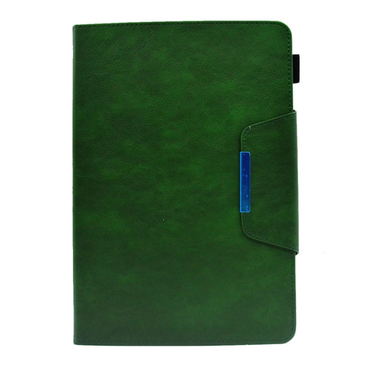 For 7 inch Suede Cross Texture Magnetic Clasp Leather Tablet Case(Green) - 7 inch by buy2fix | Online Shopping UK | buy2fix
