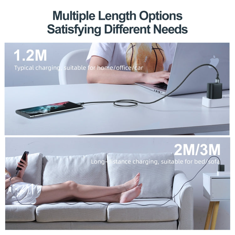 JOYROOM S-UC027A10 Extraordinary Series 3A USB-A to USB-C / Type-C Fast Charging Data Cable, Cable Length:1.2m(Black) by JOYROOM