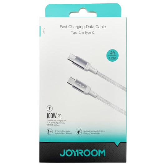 JOYROOM S-CC100A10 Extraordinary Series 100W USB-C / Type-C to USB-C / Type-C Fast Charging Data Cable, Cable Length:1.2m(White) by JOYROOM