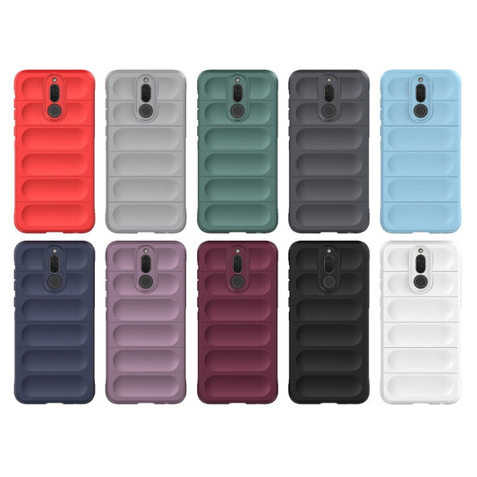 For Huawei Mate 10 Lite Magic Shield TPU + Flannel Phone Case(Red) by buy2fix