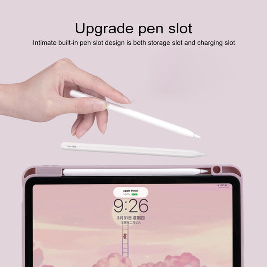 Acrylic Rotating Leather Tablet Case For iPad Air 2022 / 2020 10.9(Blue) - iPad Air (2022) / (2020) 10.9 Cases by buy2fix | Online Shopping UK | buy2fix