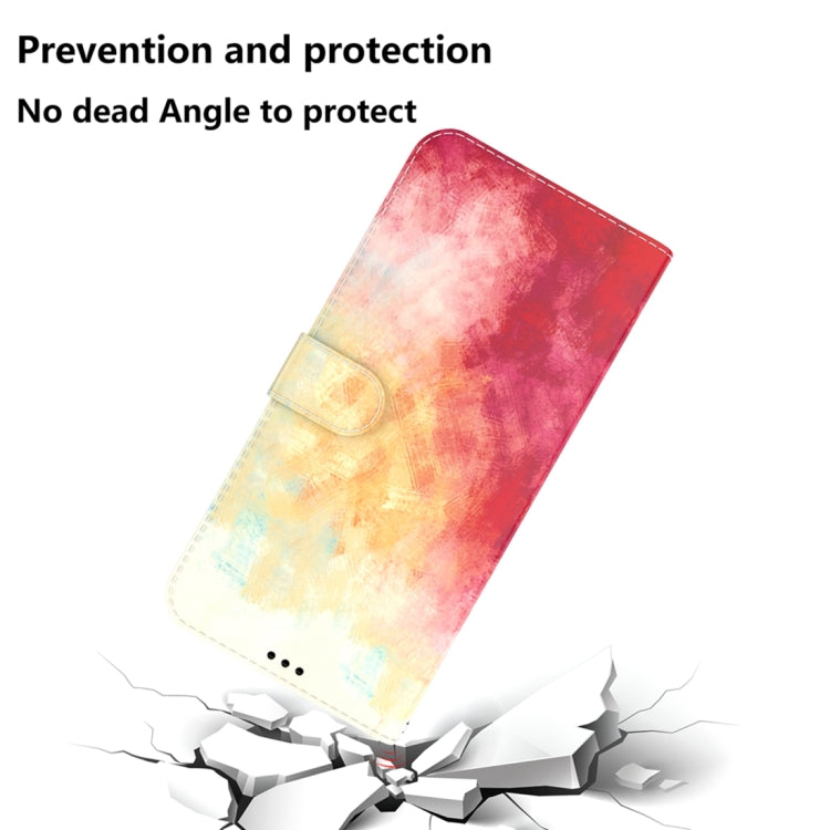 For OnePlus 11 Watercolor Pattern Flip Leather Phone Case(Spring Cherry) by buy2fix