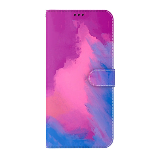 For OnePlus 11 Watercolor Pattern Flip Leather Phone Case(Purple Red) by buy2fix