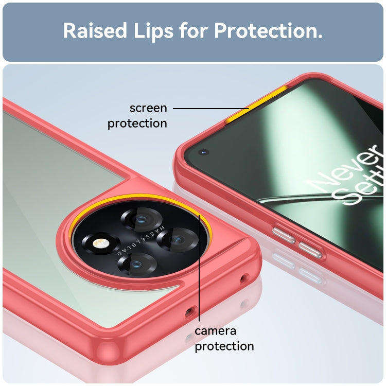 For OnePlus 11 5G Colorful Series Acrylic + TPU Phone Case(Red) by buy2fix