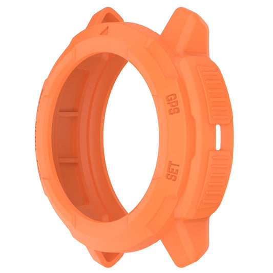For Garmin Instinct Crossover Armor Hollow Watch Protective Case(Orange) by buy2fix