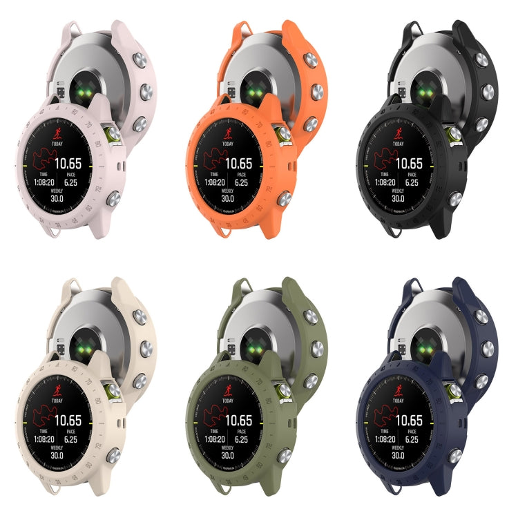 For Garmin MARQ 2 Armor Hollow Watch Protective Case(Jungle Green) by buy2fix