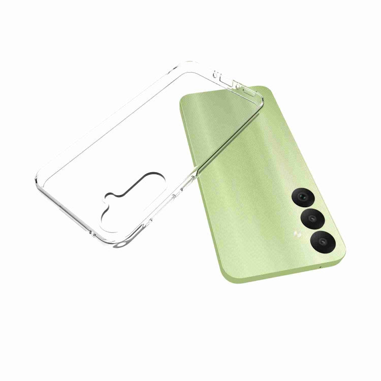 For Samsung Galaxy A35 5G Waterproof Texture TPU Phone Case(Transparent) by buy2fix