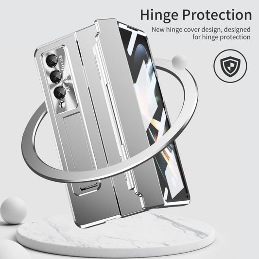For Samsung Galaxy Z Fold3 5G Integrated Folding Phone Case with Hinge(Silver) - Galaxy Phone Cases by buy2fix | Online Shopping UK | buy2fix