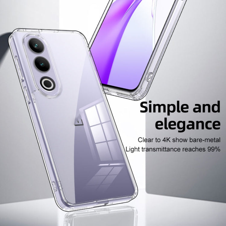 For OnePlus Ace 3V Armor Clear TPU Hard PC Phone Case(Matte Black) by buy2fix