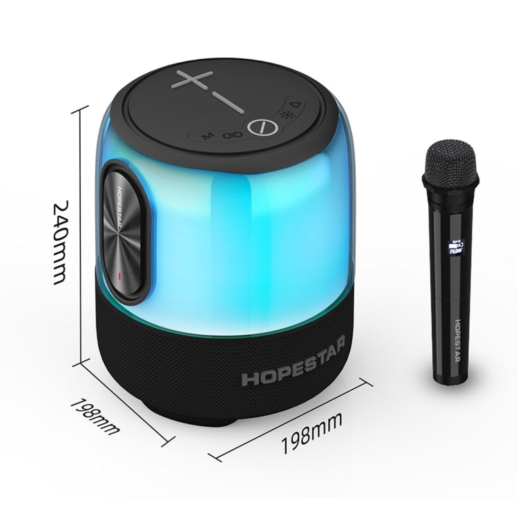 HOPESTAR SC-01 Waterproof LED Light Wireless Bluetooth Speaker(Black) - Desktop Speaker by HOPESTAR | Online Shopping UK | buy2fix