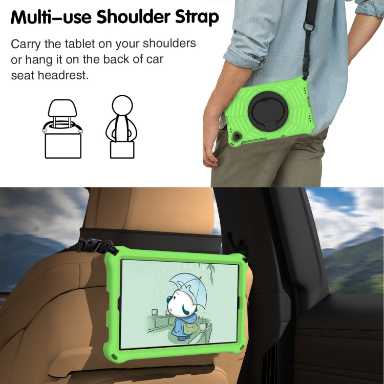 For Lenovo Tab K10 Spider King Silicone Protective Tablet Case(Green) - Lenovo by buy2fix | Online Shopping UK | buy2fix