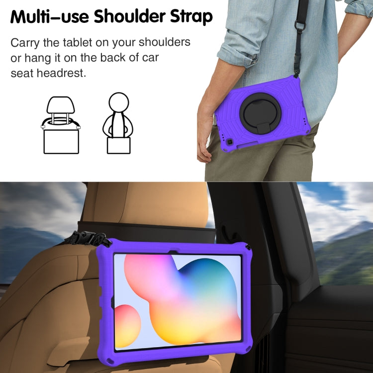 For Samsung Galaxy Tab S6 Lite P610 Spider King Silicone Protective Tablet Case(Purple) - Tab S6 Lite P610 / P615 by buy2fix | Online Shopping UK | buy2fix