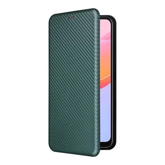 For Blackview A85 Carbon Fiber Texture Flip Leather Phone Case(Green) by buy2fix