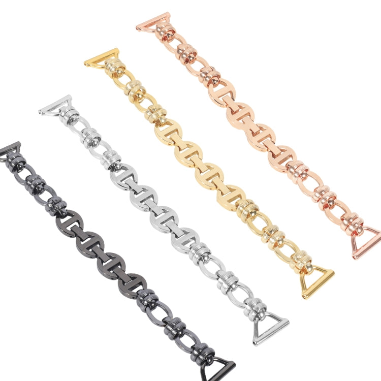 20mm Universal Metal Screw Chain Watch Band(Gold) by buy2fix