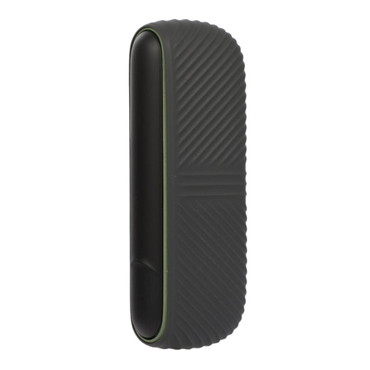 For IQOS ILUMA Silicone Electronic Cigarette Case Charging Compartment With Side Cover(Dark Grey) by buy2fix