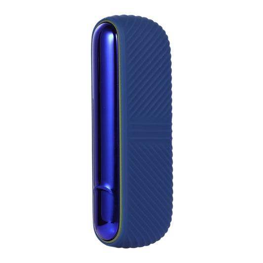 For IQOS ILUMA Silicone Electronic Cigarette Case Charging Compartment With Side Cover(Dark Blue) by buy2fix