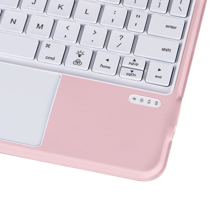 X3125-6D Integrated Thin Magnetic Bluetooth Keyboard Case with Backlight For iPad Air 2022 / Air 2020 10.9 / Pro 11 2018 / 2020 / 2021 / 2022(Pink) by buy2fix