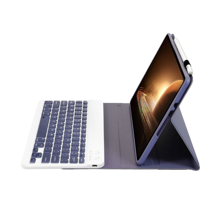 For OPPO Pad 2 11.61 inch 2023 OP13 Lambskin Texture Ultra-thin Detachable Bluetooth Keyboard Leather Case(Purple) by buy2fix