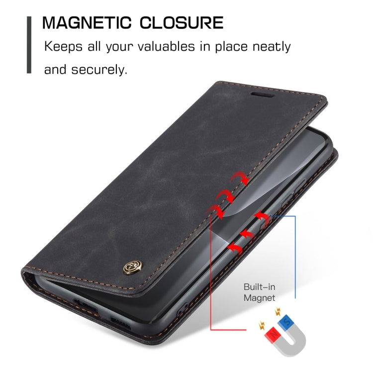 For Xiaomi 13 Lite CaseMe 013 Multifunctional Horizontal Flip Leather Phone Case(Black) by CaseMe