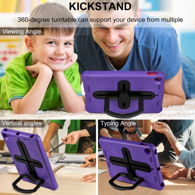 Shield 360 Rotation Handle EVA Shockproof PC Tablet Case For iPad 10.2 2019/2020/2021/Pro 10.5 2017/Air 2019 (Purple Black) - iPad 10.2 Cases by buy2fix | Online Shopping UK | buy2fix