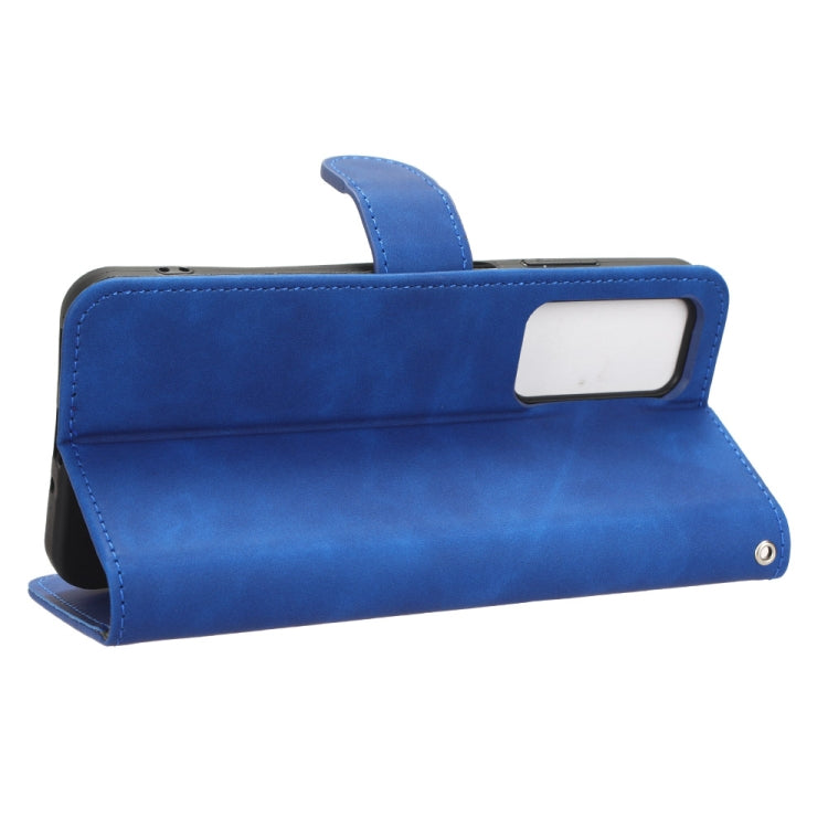 For Blackview A85 Skin Feel Magnetic Flip Leather Phone Case(Blue) by buy2fix