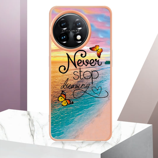 For OnePlus 11 Electroplating IMD TPU Phone Case(Dream Butterfly) by buy2fix