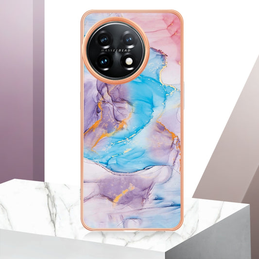 For OnePlus 11 Electroplating IMD TPU Phone Case(Blue Marble) by buy2fix