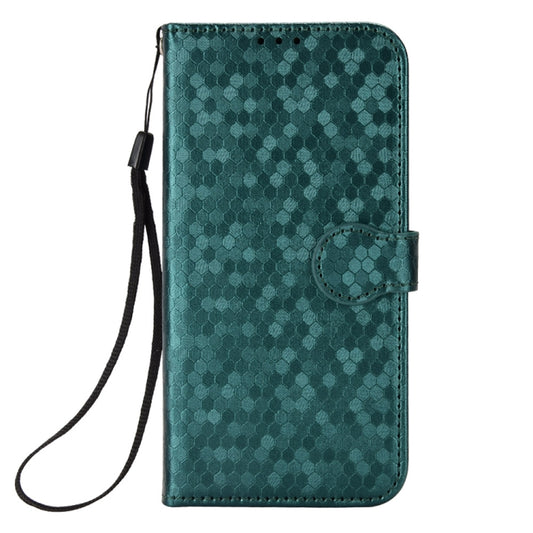 For Blackview A85 Honeycomb Dot Texture Leather Phone Case(Green) by buy2fix