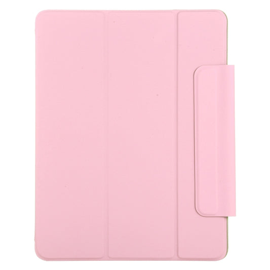 For iPad Air 13 2024 / 2025 / Pro 12.9 2020 Active Buckle Magnetic PU Leather Tablet Case With Holder & Sleep / Wake-up Function(Rose Gold) by buy2fix